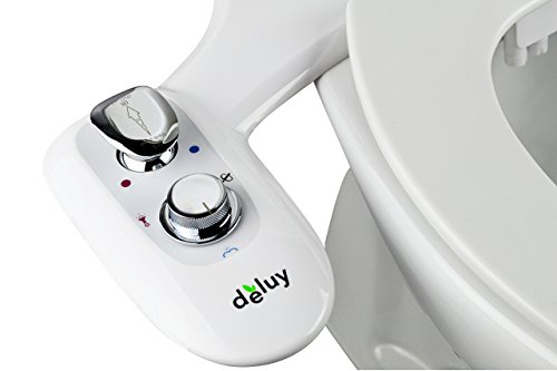 Deluy Dusch-WC, Platinum Series | Bidet mit Warmwasser (ohne Strom) | Po-Dusche, Taharet