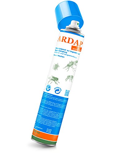 ARDAP Ungezieferspray / Bis zu 6 Wochen wirksames, langanhaltendes Spray zur Bekämpfung bei akutem Ungezieferbefall für Zuhause oder in Umgebung von Tieren / 1 x 750 ml