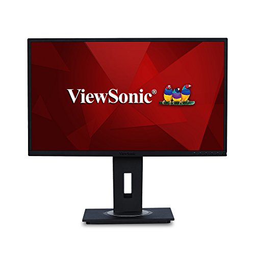 Viewsonic VG2448 60,5 cm (24 Zoll) Business Monitor (Full-HD, IPS-Panel, 5 ms, HDMI, DP, USB 3.0 Hub, Lautsprecher, Eye-Care, Multidisplay) Schwarz