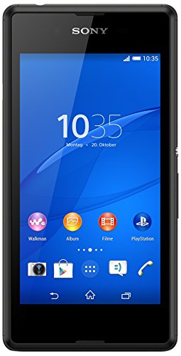 Sony Xperia E3 Smartphone (11,4 cm (4,5 Zoll) IPS-Display, 1,2 GHz-Quad-Core-Prozessor, 5 Megapixel-Kamera, Android 4.4) schwarz