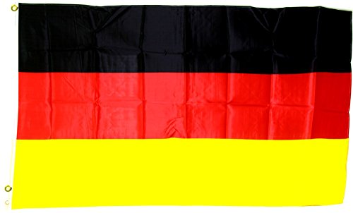 MM Deutschland Fahne/Flagge, mehrfarbig, 250 x 150 x 1 cm, 16116