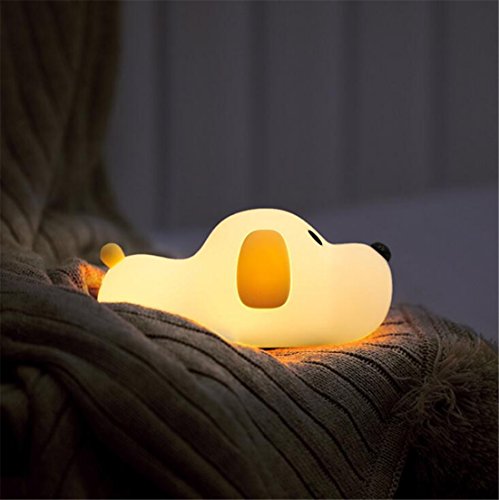 LED Nachtlicht Kinder Baby Nachtlampe mit Touch Schalter Tragbare Silikon Nachtlichter für Babyzimmer, Schlafzimmer, Wohnräume, Camping, Picknick Warmes weißes licht