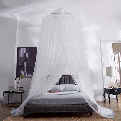 iRainy Moskitonetz Bett, Groß Mückennetz inkl. Montagematerial, Betthimmel, Mückenschutz, MoskitoschutzF,Fliegennetz auch auf der Reise