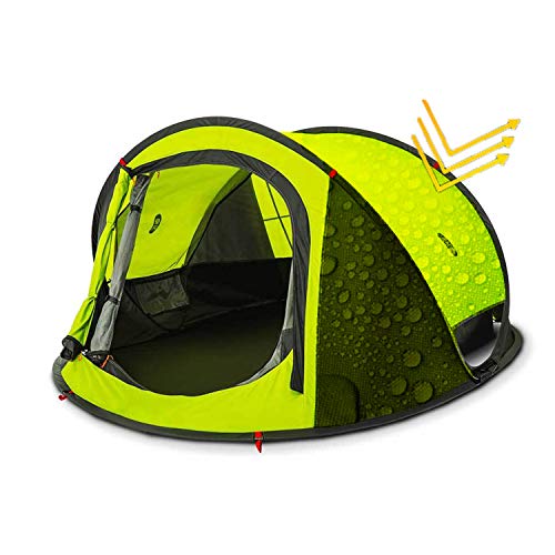 Zenph Pop Up Zelt, Automatisches Outdoor-Zelt für 2-3 Personen Schnellöffnungs Wurfzelt mit Tragetasche, Grüne