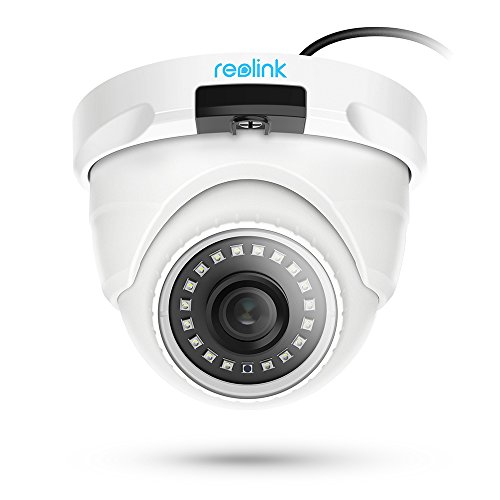 Reolink 5MP Super HD Überwachungskamera PoE IP Kamera mit Audio, SD Kartensteckplatz, Bewegungserkennung, Fernzugriff und IP66 Wasserfest für Aussen, Innen, Haus Sicherheit RLC-420-5MP