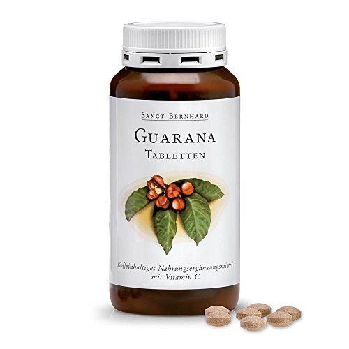 Sanct Bernhard Guarana-Tabletten mit Guarana, Vitamin C 250 Tabletten