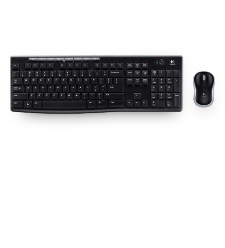 Logitech MK270 Combo Tastatur und kabellose Maus kabellosem Nano-Empfänger (QWERTZ- Deutsches Tastaturlayout) schwarz