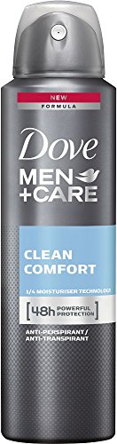 Dove Men+Care Deospray Clean Comfort Anti-Transpirant für Männer, 3er Pack (3 x 150 ml)