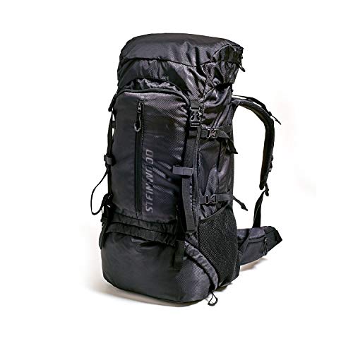 Steinwood Trekkingrucksack 70L - Backpacker-Rucksack Outdoor-Rucksack Wanderrucksack wasserabweisend mit Regenhülle