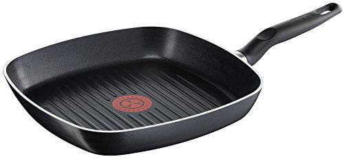 Tefal Extra Grill Pan with Thermospot Kitchen Frying Pan 26 cm | Black