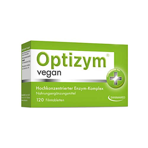 OPTIZYM Vegan Enzym-Komplex I 6-fach Enzyme (Bromelain, Papain, Protease, Lactase, Amylase, Lipase) Hochdosiert digestive Verdauungsenzyme Immunsystem stärken (120 Tabletten)