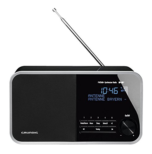 Grundig DTR 3000 Table Digital Radio, 30 W PMPO, AUX-IN, UKW-RDS und DAB+ mit jeweils 10 Stationsspeicher schwarz
