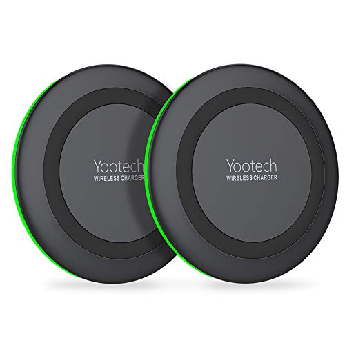 YOOTECH Wireless Charger, [2-Pack] Qi-Zertifiziert Wireless Ladestation 7,5W für iPhone XS MAX/XR/XS/X/8/8 Plus, 10W Fast Wireless Ladegerät für Galaxy Note 9/S9/S9 Plus/Note 8/S8/S8 Plus/S7
