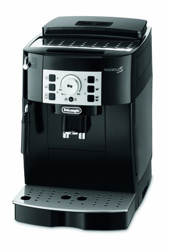 De'Longhi Magnifica S ECAM 22.110.B Kaffeevollautomat (Direktwahltasten und Drehregler, Milchaufschäumdüse, Kegelmahlwerk 13 Stufen, Herausnehmbare Brühgruppe, 2-Tassen-Funktion) schwarz