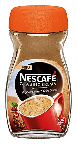 Nescafé Classic Crema, löslicher Bohnenkaffee Glas, 3er Pack (3 x 200 g)
