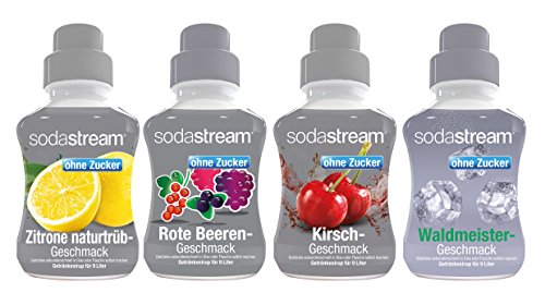 Sodastream 4er Packung Sirup Fruchtschorle ohne Zucker, 4x375 ml