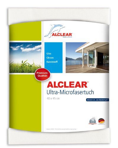 ALCLEAR 950001 Ultra-Microfaser Fenstertuch Scheibentuch 40x45 cm weiß