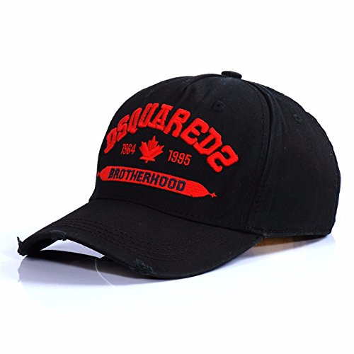 HYP@Baseball Cap/Baseballkappe/Trucker Cap/Trucker Hat/Golf Sport Outdoor Kappe Mütze Cap Cotton Cap Stickerei, schwarz, verstellbar