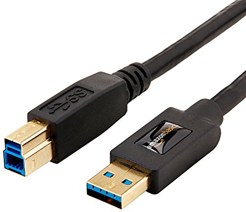 AmazonBasics USB-3.0-Kabel, USB-A-auf-USB-B, 2,7 m