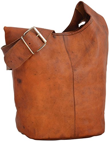 Gusti Leder nature 'Josephine' Handtasche Ledertasche 30 x 22 x 16 cm Shopper Shoppingtasche Schultertasche Umhängetasche Braun M11