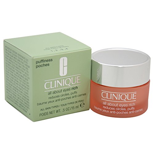 Clinique All About Eyes Rich femme/woman, Reduces Circles, Puffs, 1er Pack (1 x 15 ml)