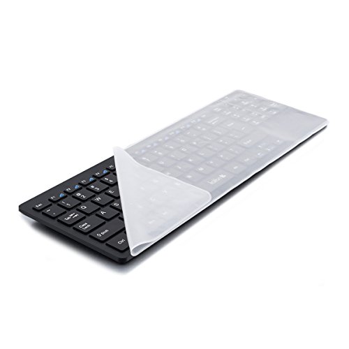 kwmobile Robuster, hauchdünner Tastaturschutz aus Silikon für 15' - 17' Laptop / Notebook / Ultrabook in Transparent - effektiver Schutz vor Verschmutzung und Abnutzung
