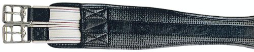 PFIFFsoft Sattelgurt mit Gummizug, schwarz 125cm