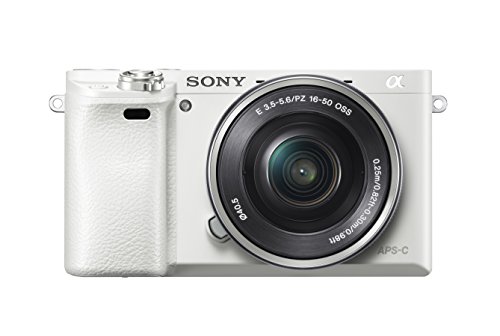 Sony Alpha 6000 Systemkamera (24 Megapixel, 7,6 cm (3 Zoll) LCD Display, Exmor APS-C Sensor, Full HD, High Speed Hybrid AF) weiß