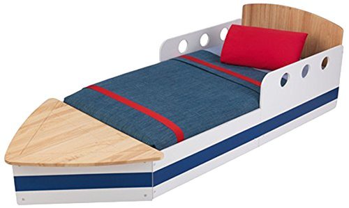 KidKraft 76253 Boot Kinderbett aus Holz für Kleinkinder Möbel für Kinderzimmer