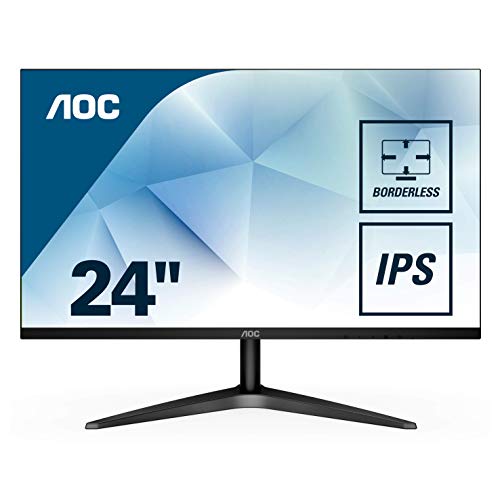 AOC 24B1XHS 60,4 cm (24 Zoll) Monitor (VGA, HDMI, IPS Panel, 1920x1080, 60Hz, 5 ms Reaktionszeit) schwarz