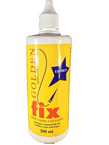 Goldenfix Golden Fix Express 200 ml Textilkleber, Stoffkleber, Waschmaschinen fest bis 95°