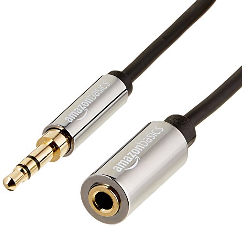 AmazonBasics Stereo-Audiokabel, 3,5-mm-Klinkenstecker auf 3,5-mm-Klinkenbuchse, 1,8 m