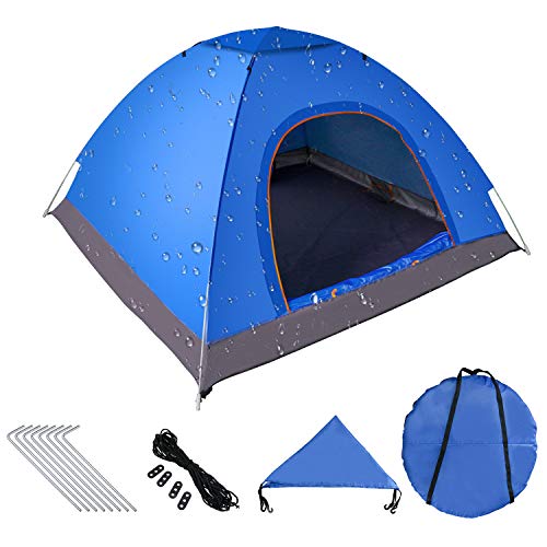 Pop up Zelt 200cm x 200cm x 150cm, Tragbares Strand-Zelt mit LSF50+ UV-Schutz für Outdoor Sport Camping Wandern Reisen Strand 2-4 Person