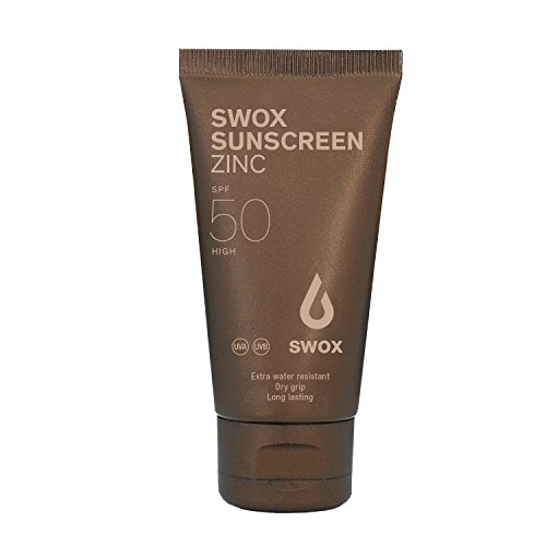 SWOX Sonnencreme Zink Beige getönt LSF 50 (50 ml) Sport, für Gesicht & Körper - Extra wasserfest, schnell einziehend, nicht fettend, nicht klebend - Sonnenschutz mineralisch ohne Alkohol & Parfüm