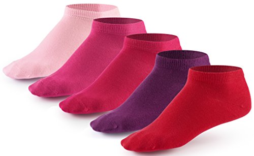 10 Paar Sneaker Socken von Mat & Vic's | Cotton classic schwarz weiß jeans blau grau grün rot rosa pink lila braun beige bunt | 35 36 37 38 39 40 41 42 43 44 45 46 47 48 49 50 | OEKO-TEX Standard 100