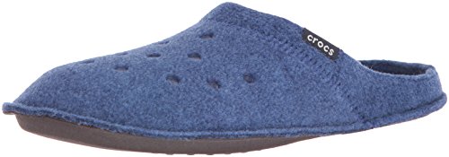 crocs Classic Slipper, Unisex-Erwachsene Ungefüttert Hausschuhe, Blau (Cerulean Blue/Oatmeal), 48/49 EU