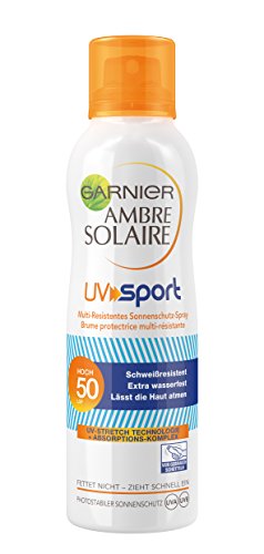 Garnier Ambre Solaire Sonnenschutz Spray UV Sport, 1er Pack (1 x 200 ml)