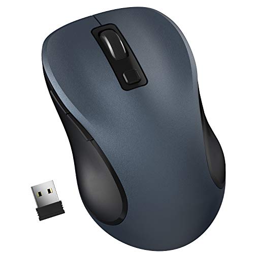 TedGem Computermaus, Funkmaus 2.4G Kabellose Maus Funk Maus Wireless Maus Tragbar Drahtlose Maus mit 6 Tasten, 3 Einstellbare DPI 1600/1200 / 800 für Laptop & PC, Microsoft & macOS