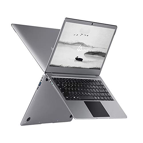 LincPlus Laptop 14 Zoll Intel Celeron N3350 4GB RAM 32GB eMMC erweiterbar bis zu 500GB durch SSD Dünn Metall mit Windows 10 Office Notebook,QWERTZ DE Tastatur Ultrabook
