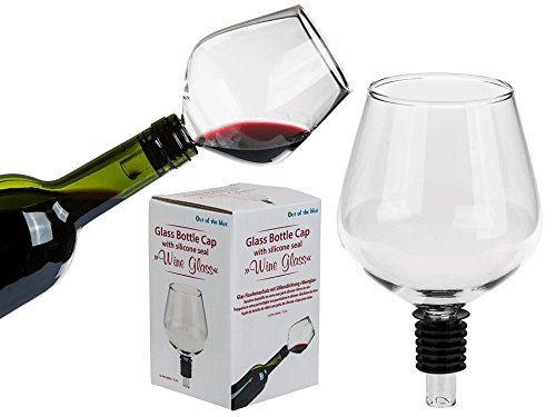 Weinflasche Glas mit Silikondichtung / Wine Bottle Glass kompatible mit Guzzle Buddy
