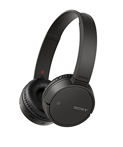 Sony WH-CH500 kabelloser Bluetooth Kopfhörer (Bis zu 20 Stunden Akkulaufzeit, Freisprechfunktion, NFC, schwenkbares Design) schwarz