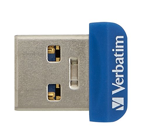Verbatim Store 'n' Stay NANO USB 3.0-Stick - 16 GB - kleiner USB Stick mit USB 3.0 Schnittstelle, superflaches Design, blau, 98709