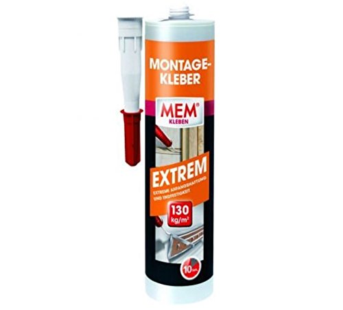 MEM Montage-Kleber Extrem 380 g - Für Beton, Mauerwerk, Putz und Holz