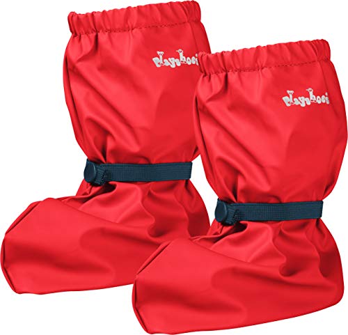 Playshoes Baby , leichte Krabbel-Schuhe für Jungen und Mädchen, mit Playshoes-Motiv, Rot (rot 8), S