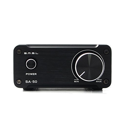 SMSL SA-50 2x50W Hi-Fi Stereo Verstärker Amplifier(Schwarz)