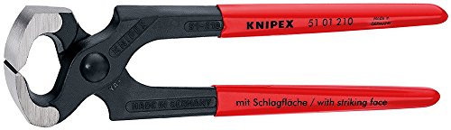 Knipex 51 01 210 Hammerzange schwarz atramentiert mit Kunststoff überzogen 210 mm