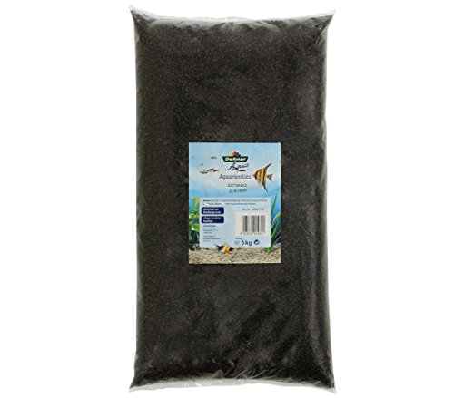 Dehner Aqua Aquarienkies, Körnung 2 - 4 mm, 5 kg, schwarz