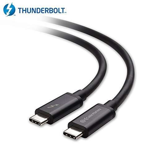 Cable Matters Thunderbolt 3 (20 Gbps) / USB-C 3.1 Gen 2 (10 Gbps) Kabel in Schwarz 2m