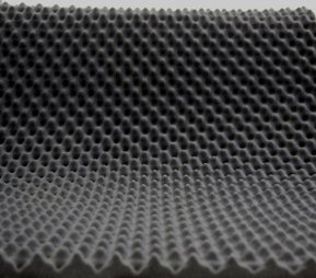 Akustikschaumstoff als Akustik Noppenschaumstoff - Platte 200x100x3cm (anth/schwarz) aus hochwertigem PUR-Schaumstoff