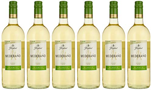 Mederaño Blanco Wein 1, Cuvée, Wein aus Spanien, halbtrocken, Spanische Rebsorten, (6 x 1l)
